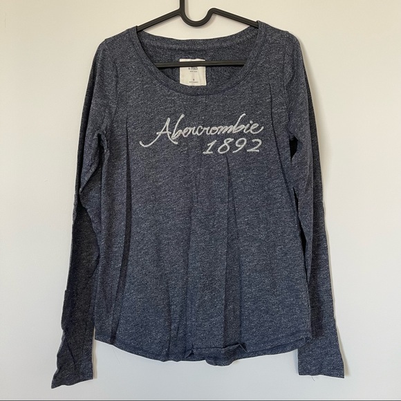 A&F embroidered long-sleeve top - Picture 1 of 3